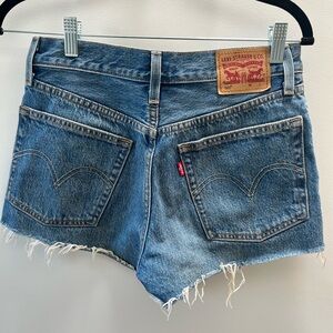 Levi's Women's Medium Blue Denim Cutoff Shorts